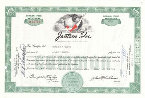 Jantzen Inc. - Stock Certificate