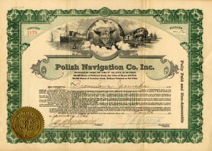 Polish Navigation Co. Inc. - Stock Certificate