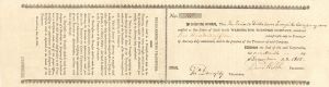 Washington Turnpike Co. - Stock Certificate