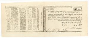 Belmont and Easton Turnpike Road - Stock Certificate