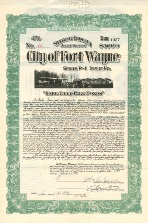 City of Fort Wayne - $1,000 - Bond