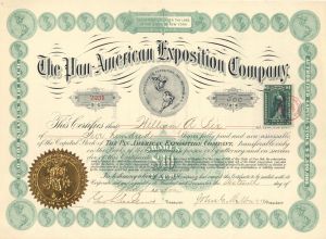 Pan-American Exposition Co - Stock Certificate