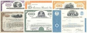 Collection of 20 Different Stocks - 1920's-70's dated American Stock Certificate Group of 20 Pieces