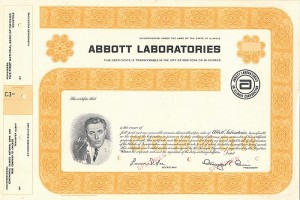 Abbott Laboratories - Specimen Stock Certificate