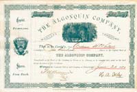 Algonquin Co. - Stock Certificate