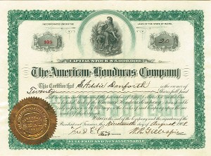 American-Honduras Co. - Stock Certificate