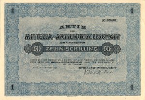 Mittella-Aktiengesellschaft - Stock Certificate