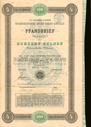 Pfandbrief - 100 Gulden Bond