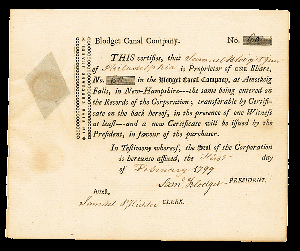 Samuel Blodget - Blodget Canal Company
