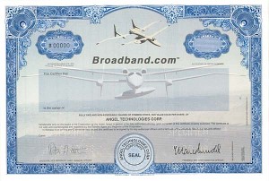 Broadband.com - Stock Certificate