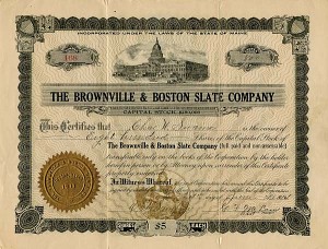Brownville and Boston Slate Co.