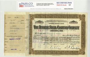 Samuel Prescott Bush - Buckeye Steel Castings Co - Stock Certificate