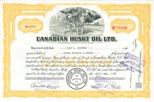 Canadian Husky Oil Ltd - Stock Certificate