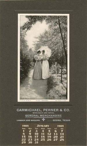 Carmichael, Perner and Co. Advertising Calendar