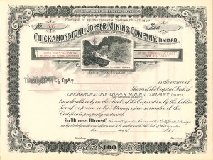 Chickamonstone Copper Mining Co., Limited