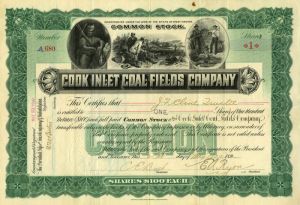 Cook Inlet Coal Fields Co. - Stock Certificate