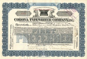 Corona Typewriter Co., Inc.