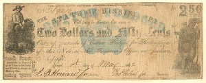 State of Mississippi - CRISWELL-24 - Obsolete Banknote - Fine with Stains Condition