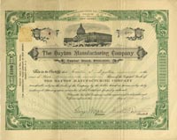 Dayton Maufacturing Co. - Stock Certificate