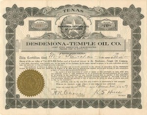 Desdemona-Temple Oil Co.