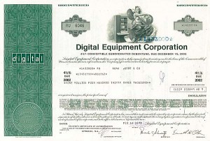 Digital Equipment Corporation - $1,000,000 Bond