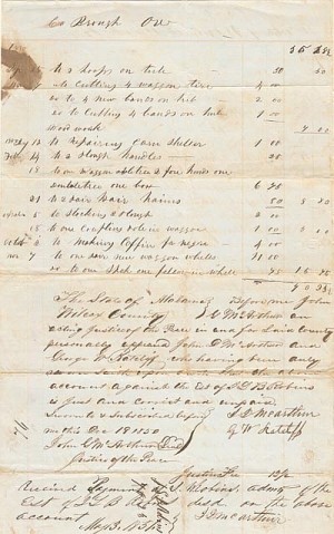 Alabama Slave Document