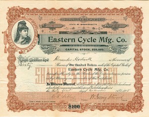 Eastern Cycle Manufacturing Co. - Stock Certificate