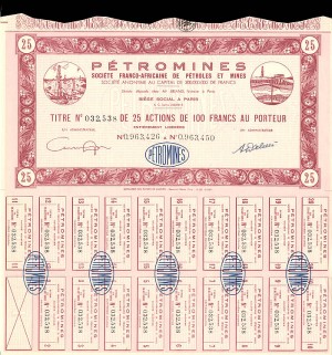 Petromines - Stock Certificate