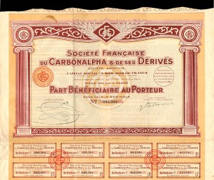 Societe Francaise Du Carbonalpha and De Ses Derives