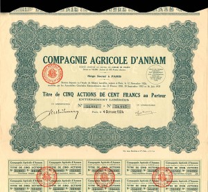 Compagnie Agricole D'Annam