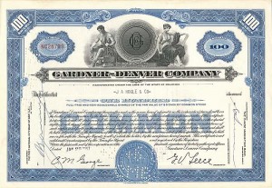 Gardner-Denver Co. - Stock Certificate