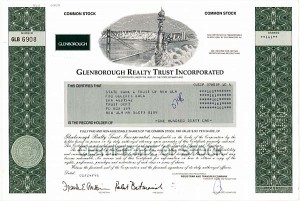 Glenborough Realty Trust Inc - Stock Certificate