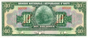 Haiti - 10 Gourdes SPECIMEN - P-181s - 1919 dated Foreign Paper Money