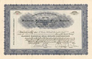 Harmon National Real Estate Corporation