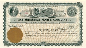 Hinsdale Horse Co. - Stock Certificate