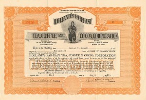 Holland's Far-East Tea, Coffee, and Cocoa Corporation