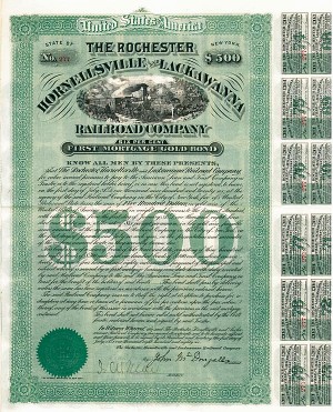 Rochester Hornellsville and Lackawanna Railroad - Bond