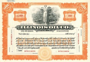 Illinois Oil Co. - Specimen Stock Certificate