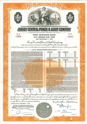 Jersey Central Power and Light Co. -$1,000 Bond