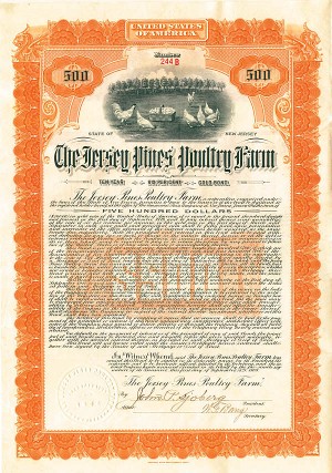 Jersey Pines Poultry Farm Co. - Bond