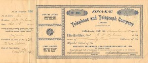 Kona=Kau Telephone and Telegraph Co. Limited