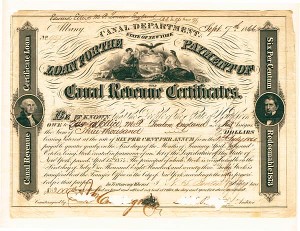 State of New York, Canal Department - Bond