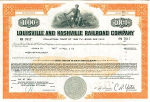 Louisville and Nashville Railroad - Bond