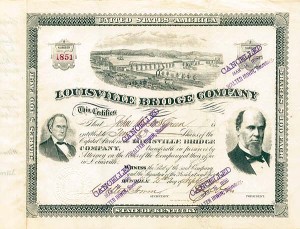 Louisville Bridge Co. - Stock Certificate