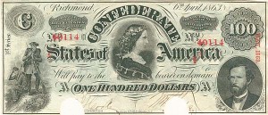 Confederate $100 Note