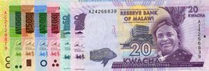 Malawi - Set of 7 Notes 20-2000 Kwacha - Malawi - 2014 dated Foreign Paper Money