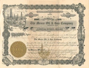Mesco Oil and Gas Co. - Stock Certificate