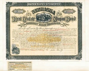 Nebraska Real Estate Coupon Bond