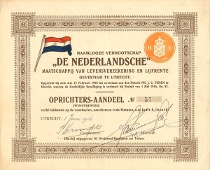 "De Nederlandsche" Maatschappij Van Levensverzekering en Lijfrente