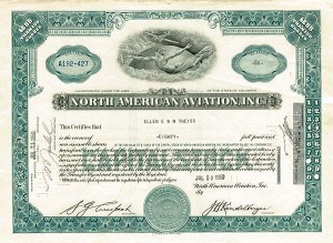 North American Aviation, Inc. - Stock Certificate